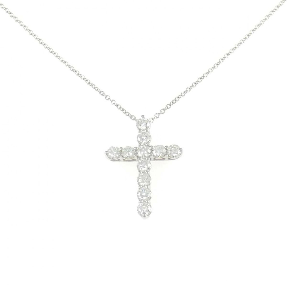 Tiffany Co Classic Cross Pendant Necklace Sterling Silver